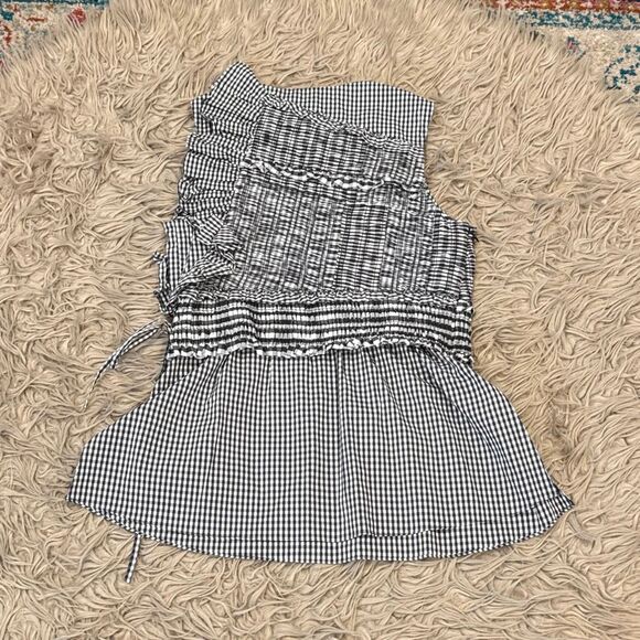 NWT Phillip Lim Women's Gathered Gingham Top Size 4 - Picture 7 of 7